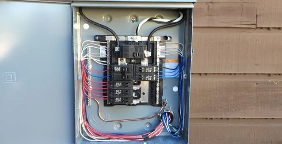 electrical panel upgrade service featuring newly installed electrical panel wired by licensed electricians in West Palm Beach, FL