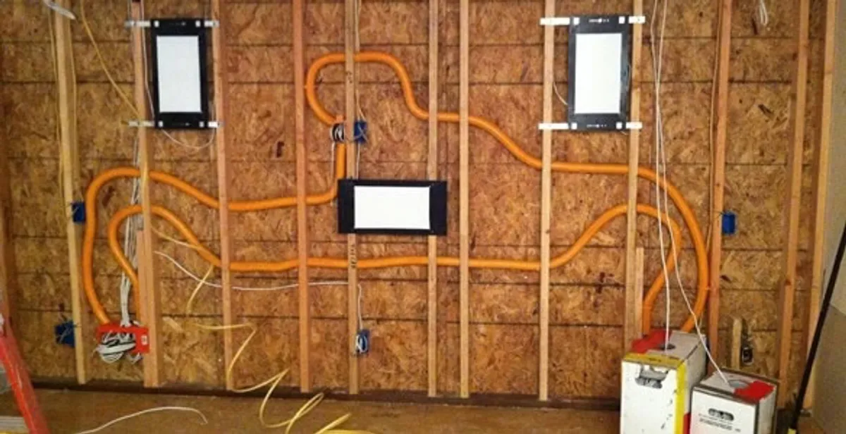 new construction wiring project displaying complete electrical system layout installed by professionals in West Palm Beach, FL