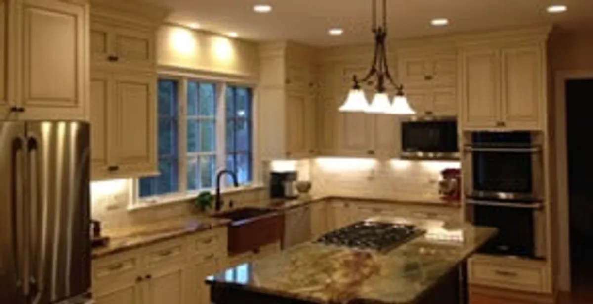 Recessed lighting installation enhancing interior lighting by professional electricians in West Palm Beach, FL