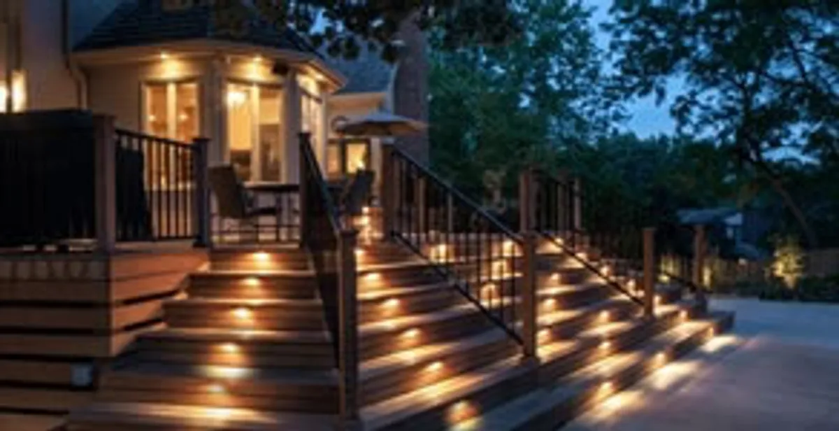 Residential electrician installing outdoor lighting for home safety in West Palm Beach, FL